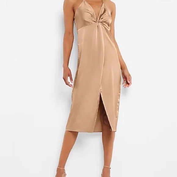gold express dress A-line Sequin Empire Gold Prom Dress Long Sweep Train PSK152 US12 / Gold